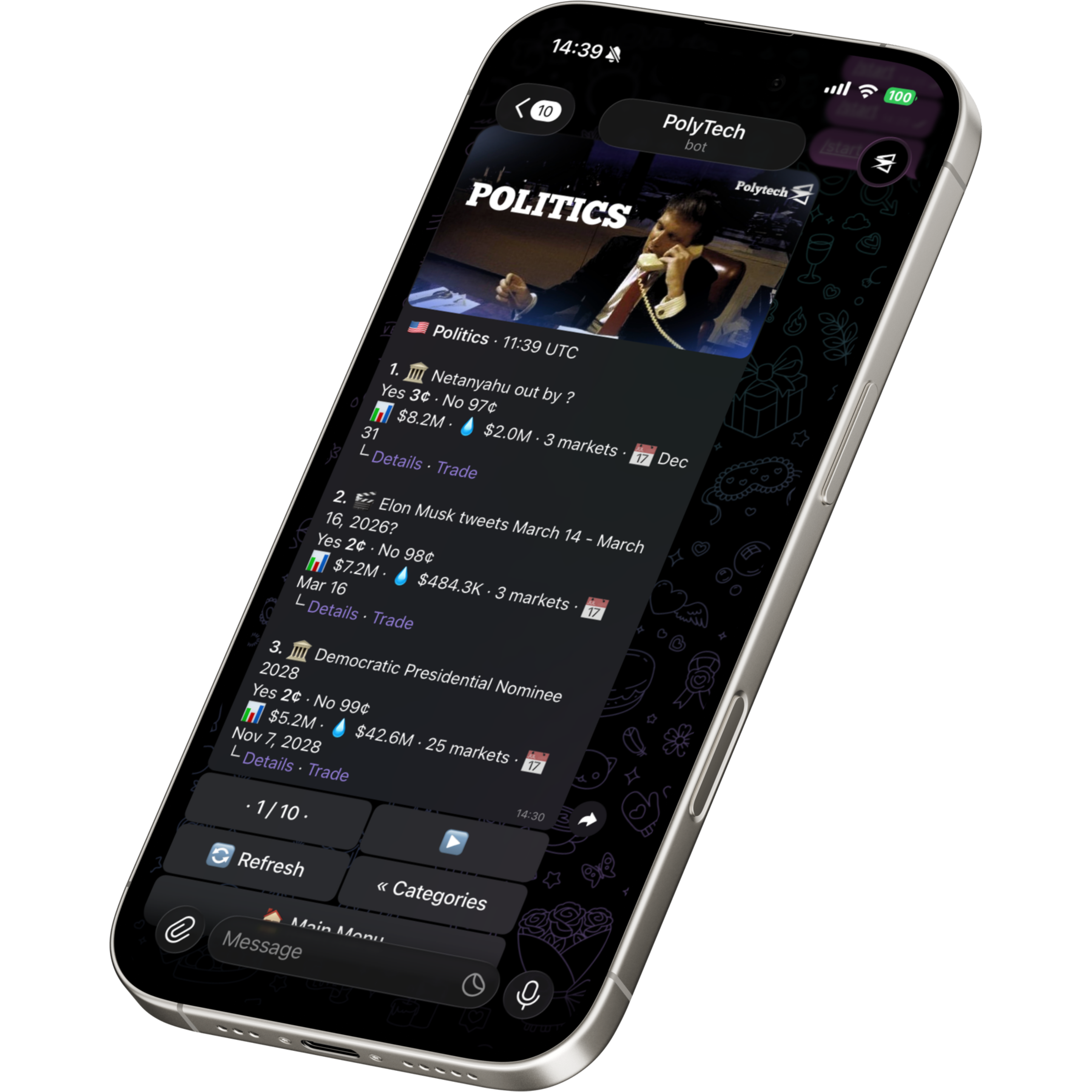 PolyTech Market Screen